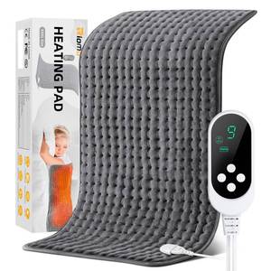 lot 60721 image: 17x33 Heating Pad for Back Pain Relief, RIOMO Electric Heating Pads with Fast-Heating Technology, 9 Heat Settings & 4 Timer, Heating Pads for Cramps, Abdomen Pain Relief (XXXL)