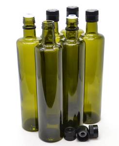 lot 60745 image: nicebottles Olive Oil Bottles with Cap & Pourer Fitment, Green, 750ml - Pack of 6