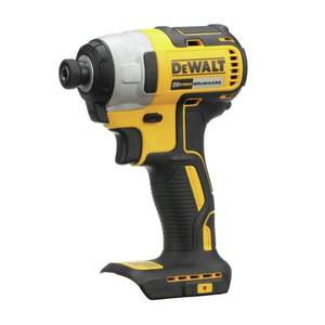 lot 60748 image: DEWALT 20V MAX Impact Driver, 14 in., Cordless, Battery & Charger Included (DCF787E1) - Retail $148.99
