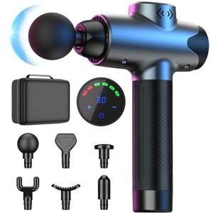 lot 60752 image: HeaDot Massage Gun Deep Tissue, Muscle Massage Gun for Athletes, Handheld Electric Body Shoulder Neck Back Massager Gun for Pain Relief, Portable Percussion Massage Gun with 6 Massage Heads