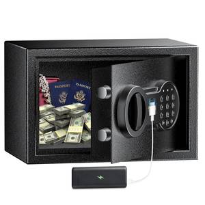 lot 62250 image: Bonsaii Safe Box for Home, Money Safe Lock Box with Electronic Digital Keypad, 0.26 Cubic Feet Small Hidden Safes, Security Safe Steel Construction for Hotel Office Business, 6.73 x 10.24 x 6.73