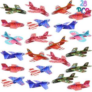 lot 62582 image: DINESIL 28 Pack Foam Airplanes, Glider Planes for Kids Party Favors, Classroom Exchange Gifts, Classroom Prize Supplies