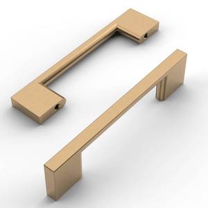 lot 62590 image: Amerdeco 10 Pack Champagne Bronze Cabinet Pulls 3-34 Inch(96MM) Hole Centers Kitchen Cabinet Handles Cabinet Hardware Kitchen Handles for Cabinets Cupboard Handles Drawer Pulls ZH0060