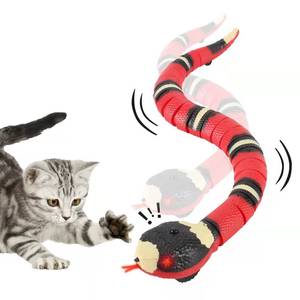 lot 62654 image: Cat Toys Snake Interactive,Kitten Toys,Realistic Smart Sensing Snake Toy,USB Rechargeable,Automatically Sense Obstacles and Escape,Electric Tricky Snake Cat Toys for Indoor Cats Dogs(Pink snake)