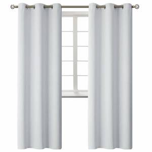 lot 62656 image: BGment Room Darkening Curtains 84 Inches Long - Grommet Thermal Insulated Drapes Window Treatment Curtains for Bedroom, 2 Panels, 42 x 84 Inch, Greyish White