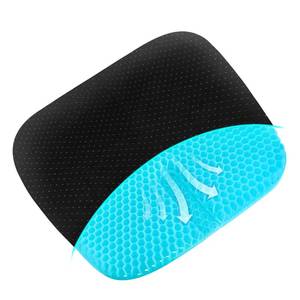 lot 62658 image: ZNCMRR Gel Seat Cushion for Office Chair, Soft Honeycomb Egg Seat Cushion with Non-Slip Cover for Sciatica and Tailbone Pain Relief, Perfect for Wheelchair, Car, Desk Chair