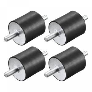lot 62711 image: uxcell Rubber Mounts 4pcs M10x28mm Male Vibration Isolator Shock Absorber D50mmxH50mm