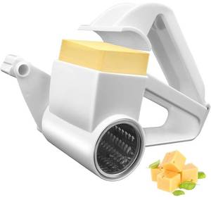 lot 62776 image: Cheese Grater, Handheld Rotary Cheese Grater, Small Cheese Grater With Handle, For Cheese, Nuts, Vegetables, Chocolate