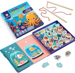 lot 62788 image: Magnetic Fishing Game for Kids 3-8 - Perfect Travel Toy for Toddlers - Fun Road Trip & Airplane Activity - Camping Game Essentials