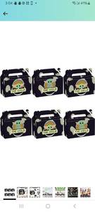 lot 62803 image: 12pcs Birthday Party Supplies Gift Box, Party Decorations Paper Candy Box, Party Favors for Kids (BLACK