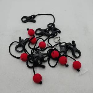 lot 62804 image: Clips attached to Ball and string red balls eith numbers 1-8