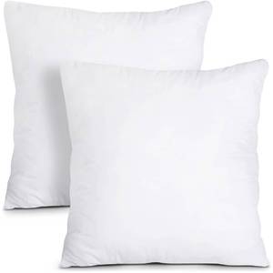 lot 62927 image: Utopia Bedding Throw Pillows Insert (Pack of 2, White) - 22 x 22 Inches Bed and Couch Pillows - Indoor Decorative Pillows