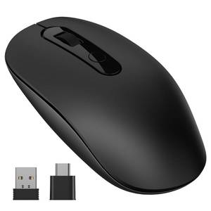 lot 62944 image: VssoPlor Type C Wireless Mouse, 2.4G USB C Wireless Mouse, Dual Mode Cordless Ergonomic Mouse with Nano USB and Type C Receiver for MacBook, Computer, Laptop and All Type C Devices
