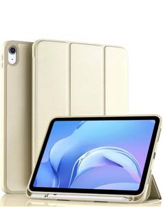 lot 62964 image: Akkerds Compatible with iPad 10th Generation Case 10.9 Inch 2022 with Pencil Holder, Slim Trifold Stand Protective Cover with Soft TPU Back for iPad Case 10th Generation, Auto SleepWake, Starlight