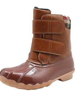 lot 62973 image: Apakowa Kids Girls Boys Duck Boots Waterproof Rain Boot (ToddlerLittle KidBig Kid) size 5