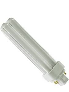 lot 62977 image: GE Biax D ECO 18W 4 Pin Compact Flourescent Lamp Bulb single F18DBX835ECO4P
