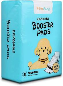 lot 63214 image: PAWPANG Disposable Dog Diaper Liners Booster Pads for Male & Female Dogs, 100ct, 4 Sizes Variations, Doggie Diaper Inserts fit Most Types of Dog Diapers - Pet Belly Bands & Male Wraps (Small (100 ct))