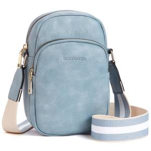 lot 63244 image: BOSTANTEN Small Crossbody Bags for Women Designer Zip Cell Phone Purse Shoulder Handbags Wallet with Card Slots