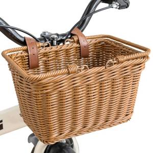 lot 63246 image: GRANNY SAYS Bike Baskets for Kids, Bicycle Bike Baskets, Small Wicker Basket for Bike, 9� x 7 x 6, Brown