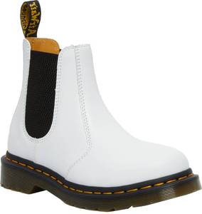 lot 4541 image: Dr. Martens Womens 2976 Softy T Leather Chelsea Boot, White, 7 - Retail $110.49