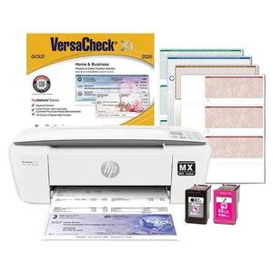 lot 4544 image: VersaCheck HP DeskJet 3755 MX MICR Check Printer Gold Check Printing Software Bundle, (3755MX) - Retail $299.99