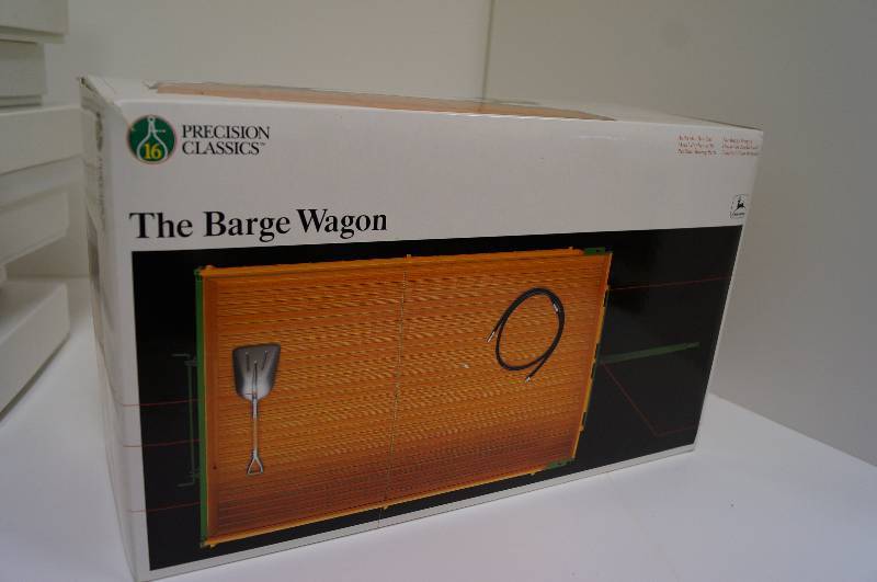 lot 2047 image: ERTL Precision John Deere The Barge Wagon, 116 scale, power seal cylinder and more, sealed styrofome. NIB