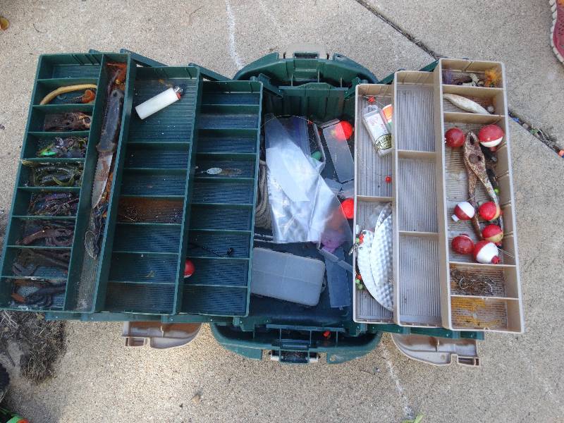 lot 235 image: 2- Tackle boxes with contents.