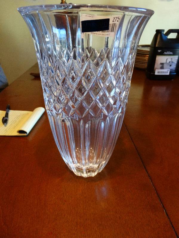 Marquis By Waterford Crystal Flower Vase Derby Ks Moving