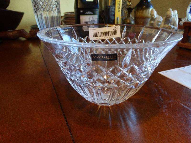 lot 276 image: Marquis by Waterford crystal flower bowl.