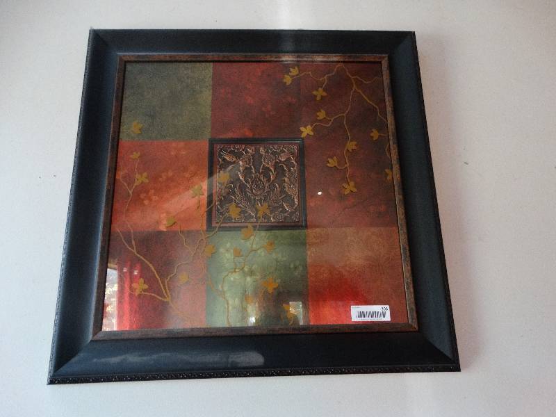 lot 306 image: Large framed wall art