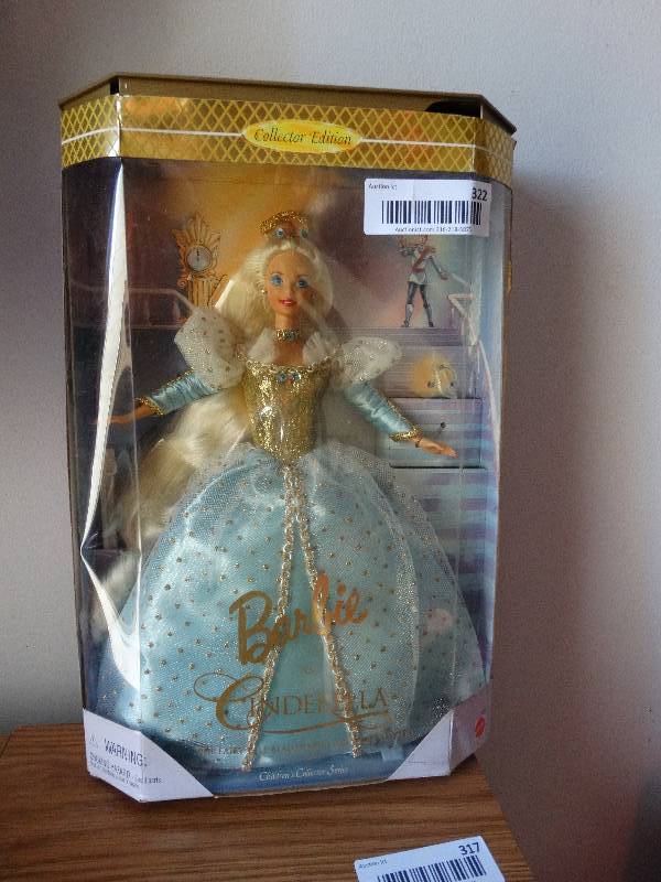 lot 322 image: Cinderella Barbie in box