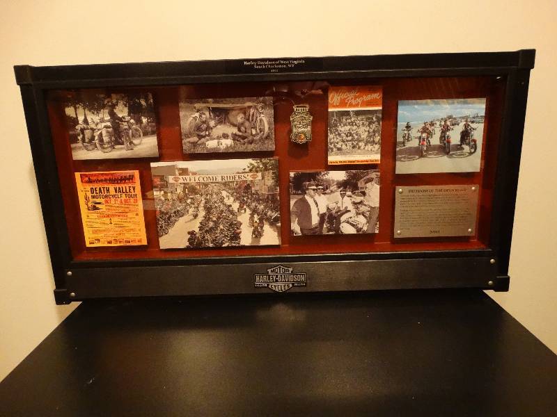 lot 383 image: Harley Davidson shadow box- Very Cool