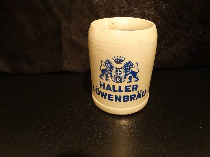 lot 387 image: Haller Lowenbrau beer stein