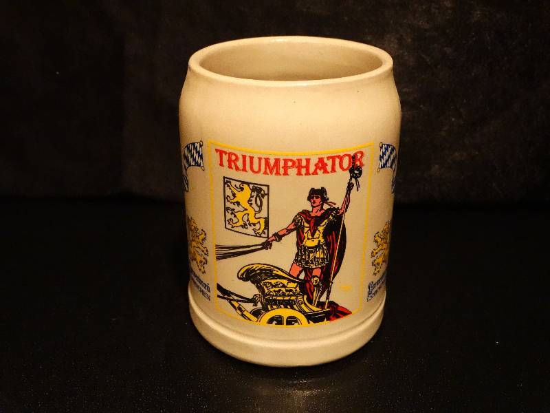 lot 393 image: Triumphator Lowenbrau beer stein