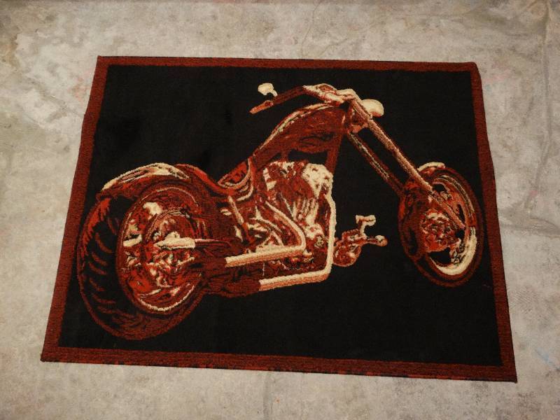 lot 403 image: Americana 4 x 6 motorcycle rug