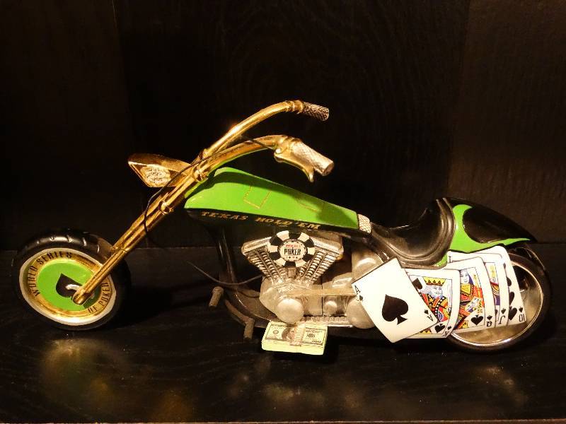 lot 409 image: World series of poker motorcycle- Texas holdem