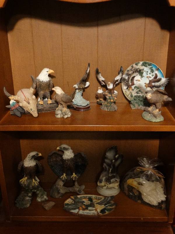 lot 427 image: Lot of various Eagle figurines