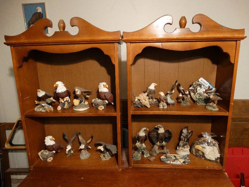 lot 428 image: 2 wooden hutch top shelves