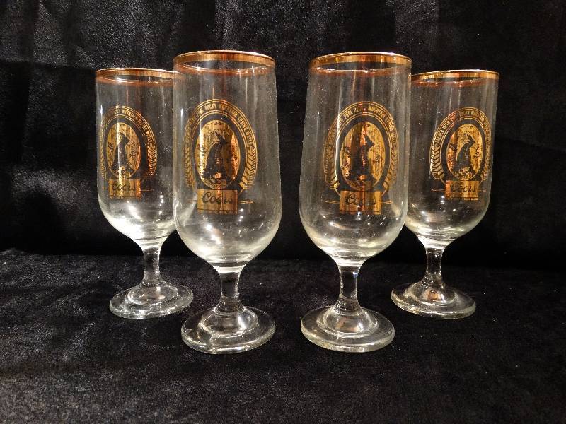lot 476 image: Set of 4 Coors Beer glasses