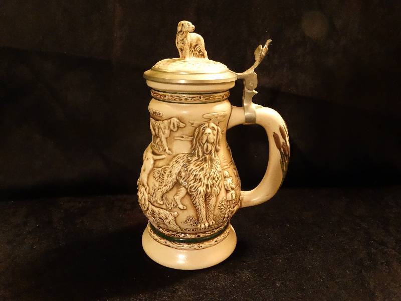 lot 483 image: Avon 1991 Great dogs of the outdoors Beer Stein