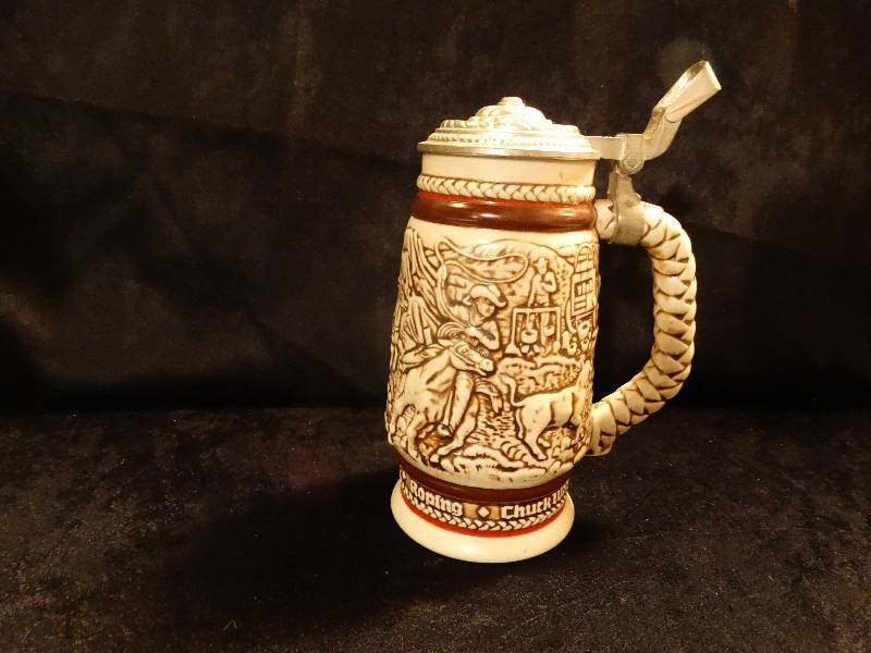 lot 487 image: Avon 1980 Western Theme Beer Stein