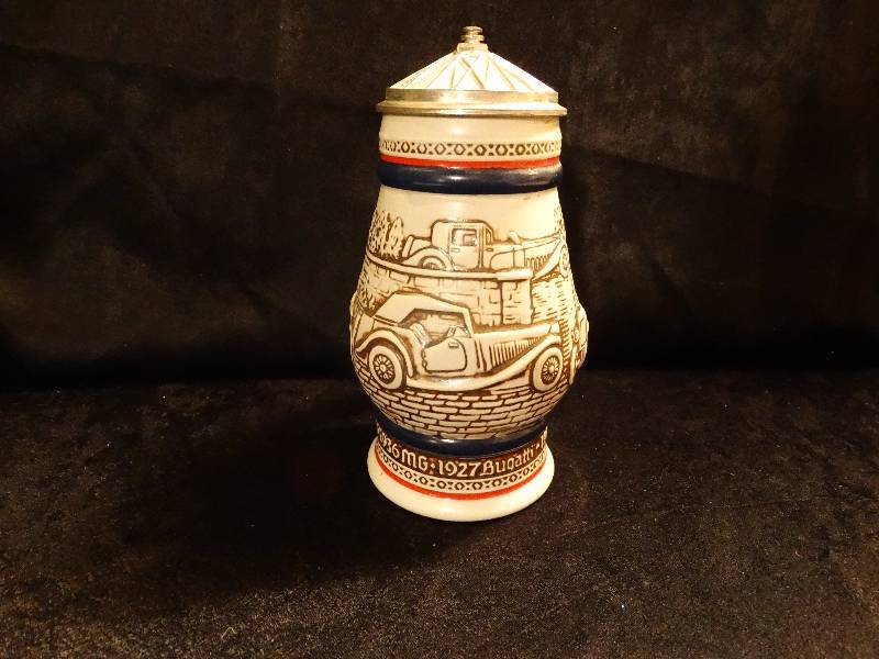 lot 493 image: Avon 1979 Auto theme Beer Stein