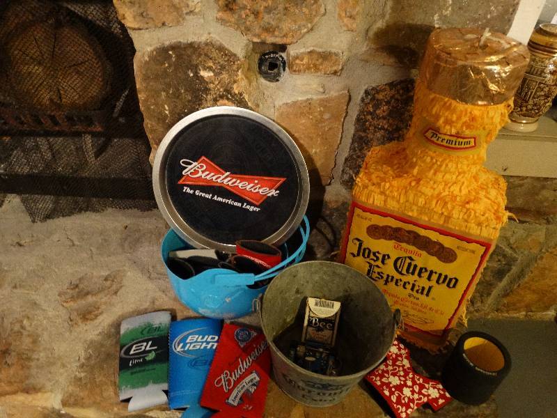 lot 517 image: Lot of Liquor Advertisements & Koozies