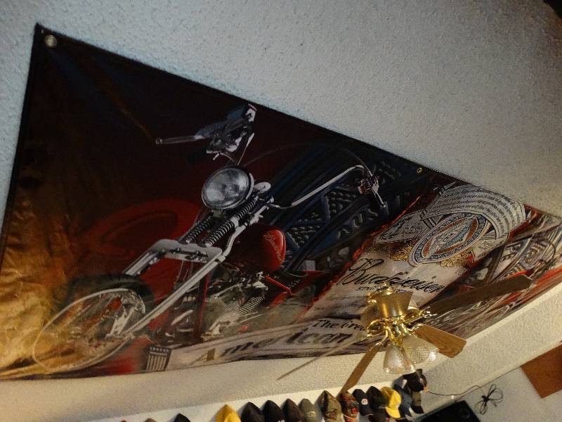 lot 547 image: Budweiser Advertising banner.