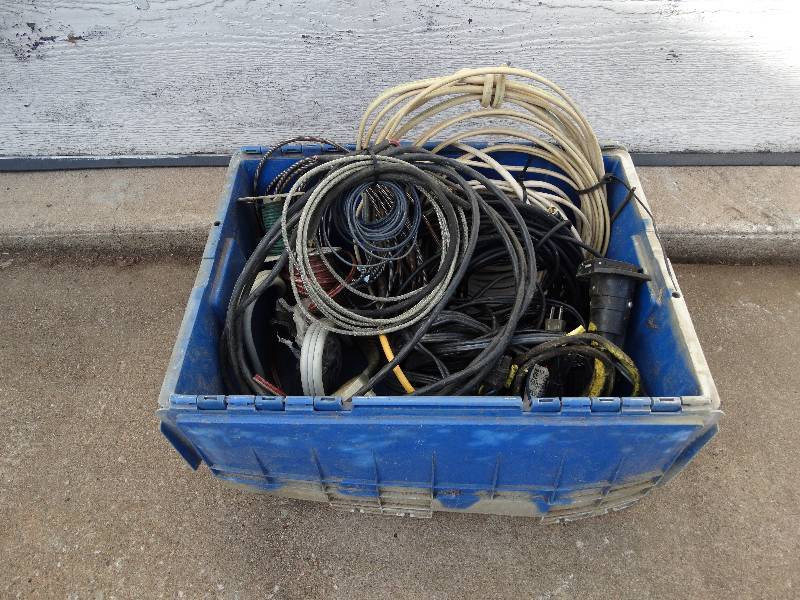 lot 710 image: Lot of Wire - tote included.