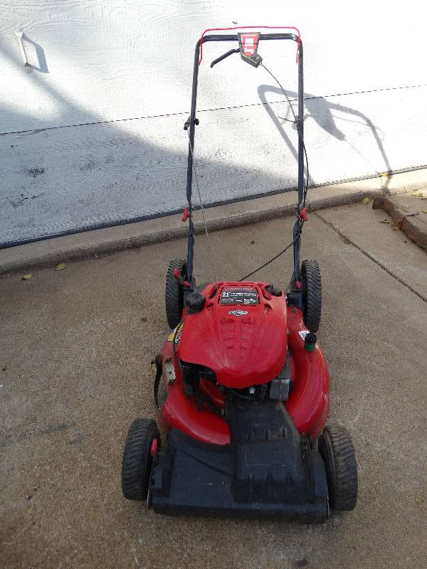 lot 713 image: Troy Built 21 Lawn Mower.