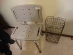 Shower chair & metal rack