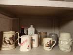Lot of misc beer steins/mugs/other