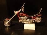 Budweiser collection-Born on bad boy #3720 collectable ceramic motorcycle.