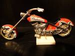 Budweiser collection-Budweiser chopper #10651 collectable ceramic motorcycle.